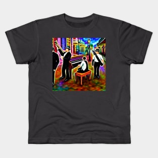 Musicians Playing In The French Quarter Of New Orleans Kids T-Shirt